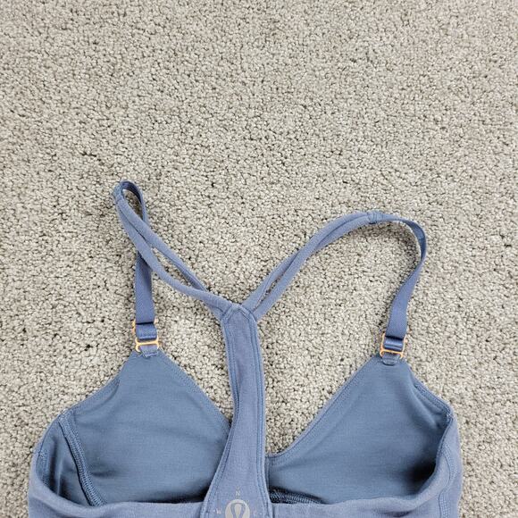 Lululemon‎ Womens Rue Boheme Bra XS Blue Racer Back Wanderlust Limited Edition - Picture 2 of 12